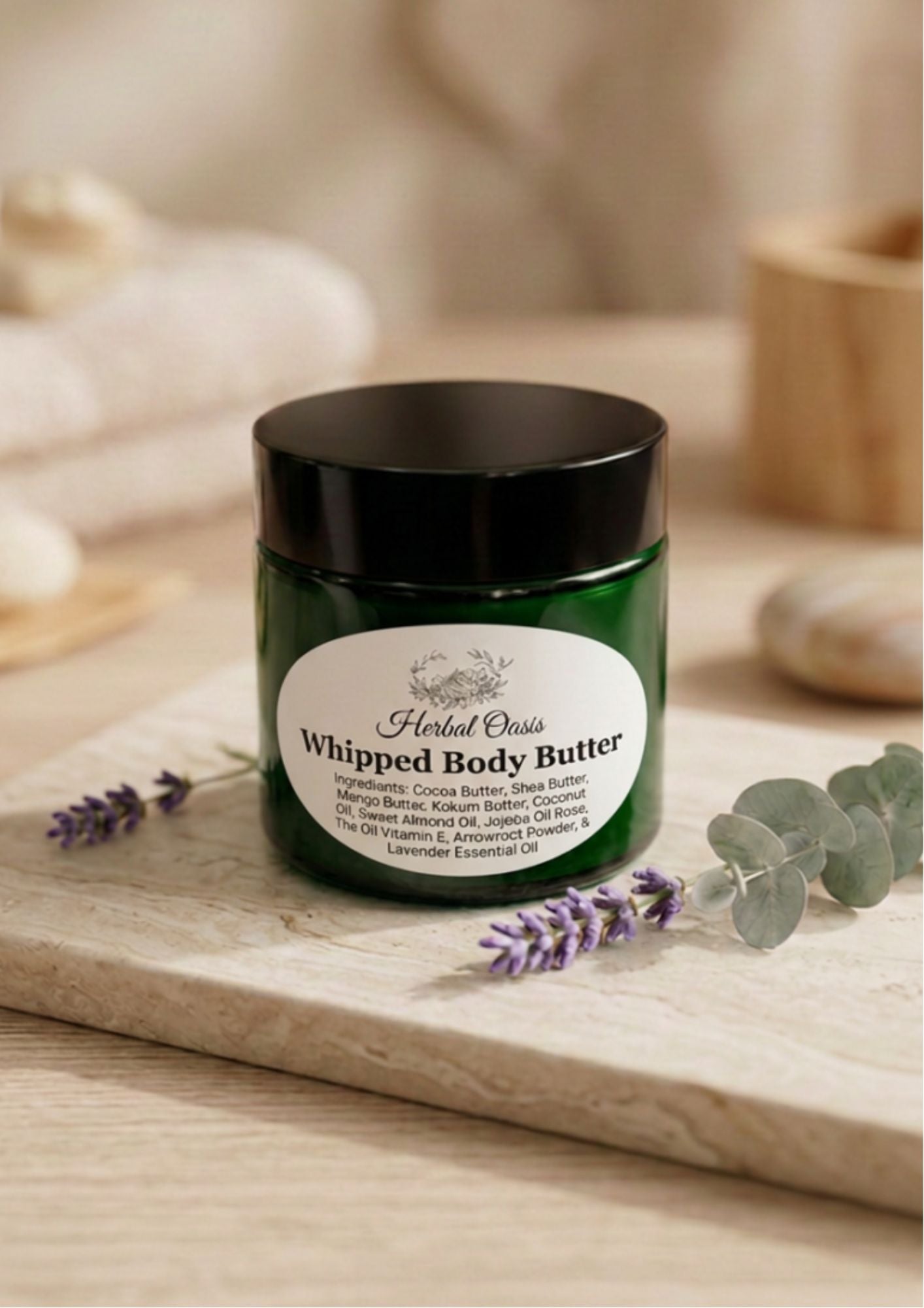 Whipped Body Butter - Deep Moisture - Silky Soft Skin - Velvety, Non-Greasy Finish