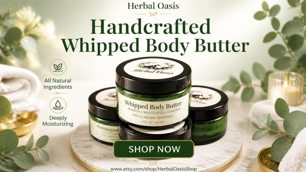 Whipped Body Butter - Deep Moisture - Silky Soft Skin - Velvety, Non-Greasy Finish