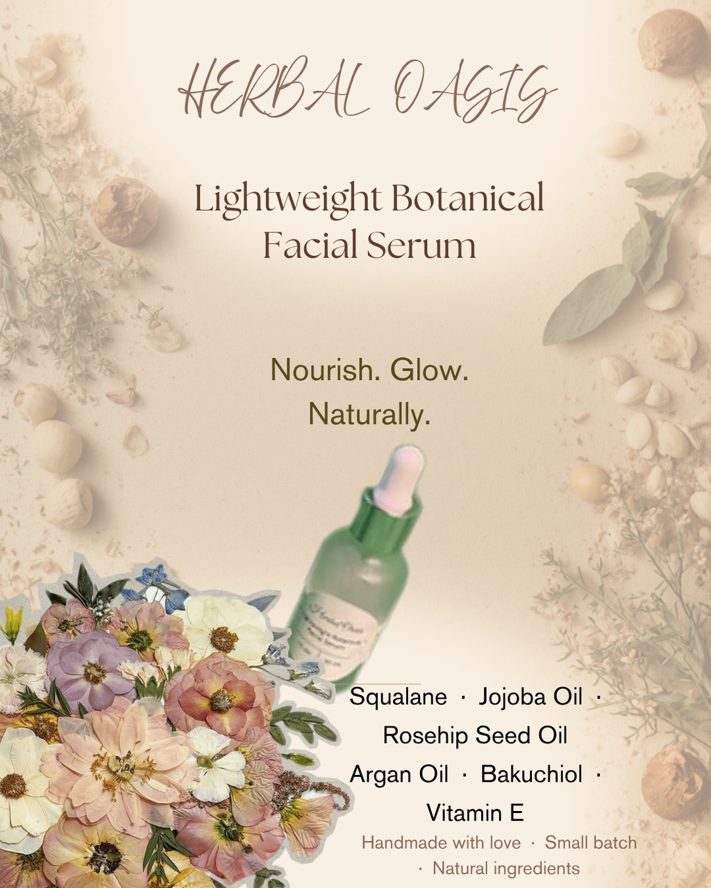 Lightweight Botanical Facial Serum - Lightweight & Nourishing